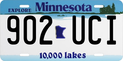 MN license plate 902UCI