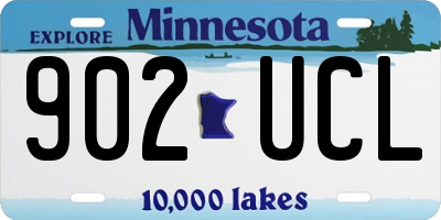 MN license plate 902UCL