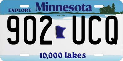 MN license plate 902UCQ