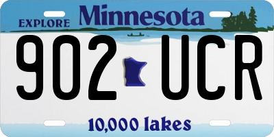 MN license plate 902UCR