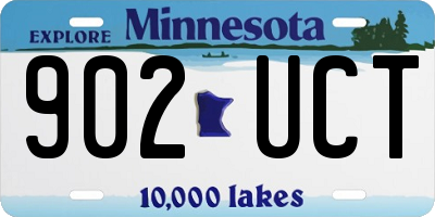 MN license plate 902UCT