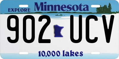 MN license plate 902UCV