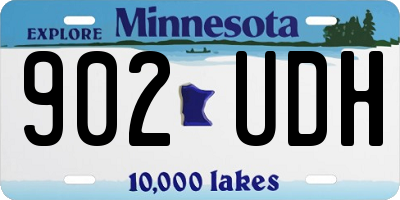 MN license plate 902UDH