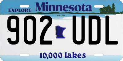 MN license plate 902UDL