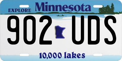 MN license plate 902UDS