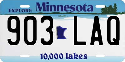 MN license plate 903LAQ