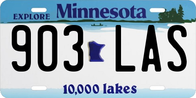 MN license plate 903LAS