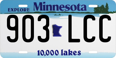 MN license plate 903LCC