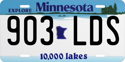 MN license plate 903LDS