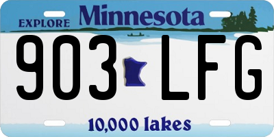 MN license plate 903LFG