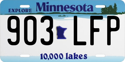 MN license plate 903LFP