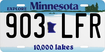 MN license plate 903LFR