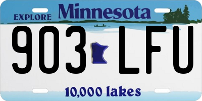 MN license plate 903LFU