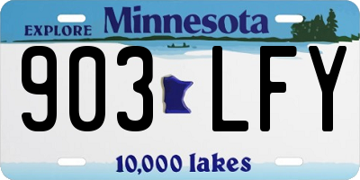 MN license plate 903LFY