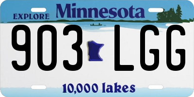 MN license plate 903LGG