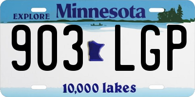 MN license plate 903LGP