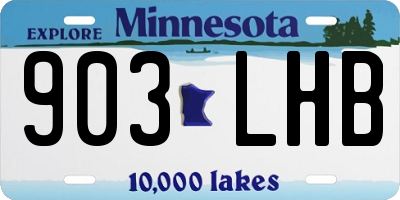 MN license plate 903LHB
