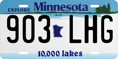 MN license plate 903LHG