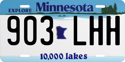 MN license plate 903LHH