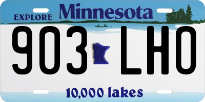 MN license plate 903LHO