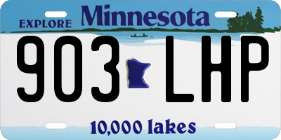 MN license plate 903LHP
