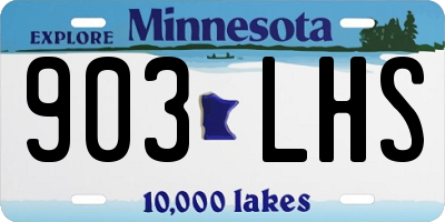 MN license plate 903LHS