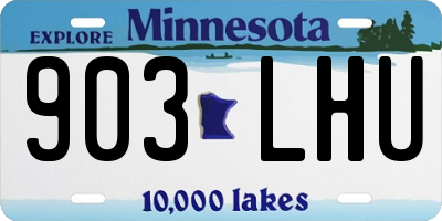 MN license plate 903LHU