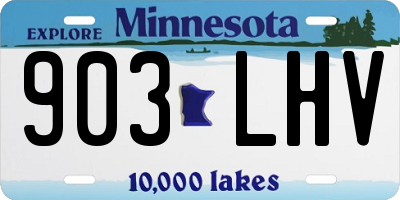 MN license plate 903LHV