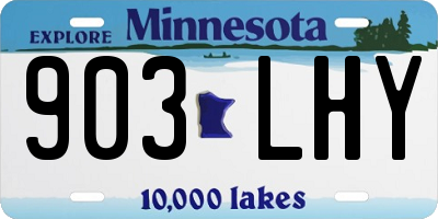 MN license plate 903LHY