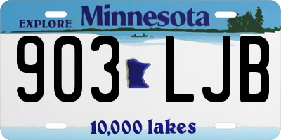 MN license plate 903LJB