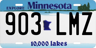 MN license plate 903LMZ