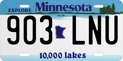 MN license plate 903LNU