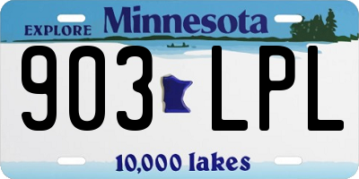 MN license plate 903LPL
