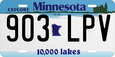 MN license plate 903LPV