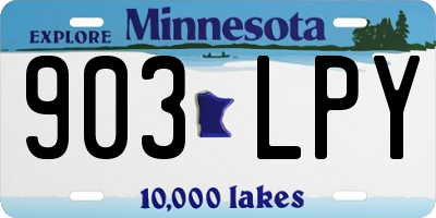 MN license plate 903LPY