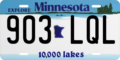 MN license plate 903LQL