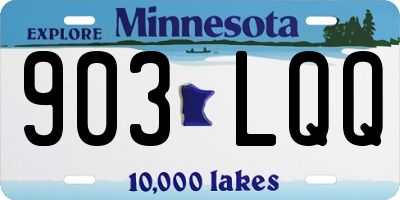 MN license plate 903LQQ