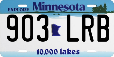 MN license plate 903LRB