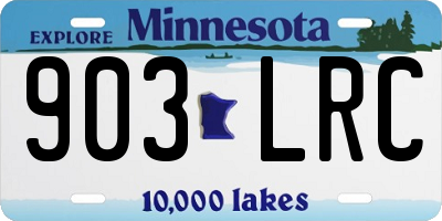 MN license plate 903LRC