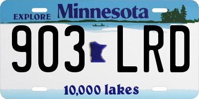 MN license plate 903LRD