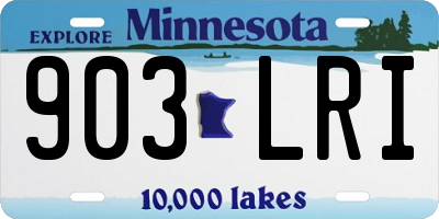 MN license plate 903LRI