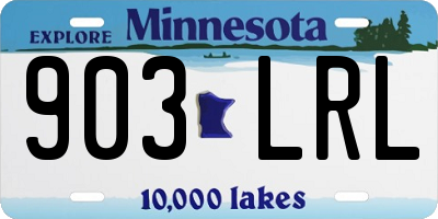 MN license plate 903LRL