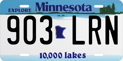 MN license plate 903LRN