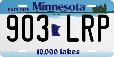 MN license plate 903LRP