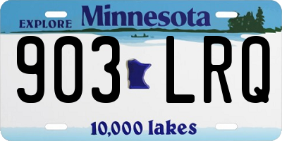 MN license plate 903LRQ