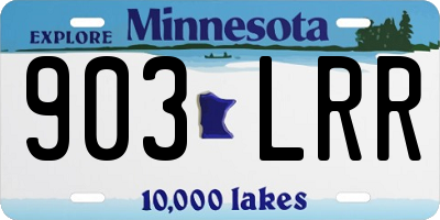 MN license plate 903LRR