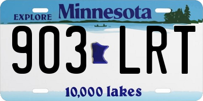 MN license plate 903LRT