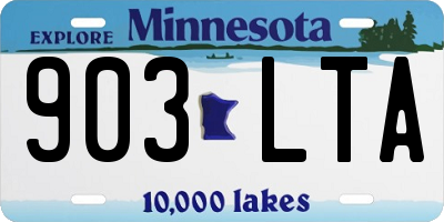 MN license plate 903LTA