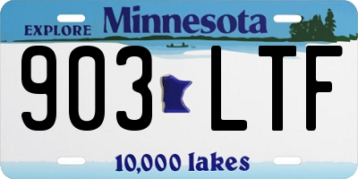 MN license plate 903LTF