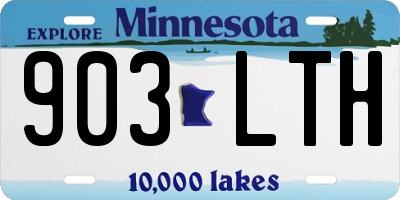 MN license plate 903LTH